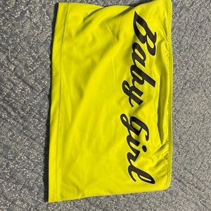 Green neon tube top